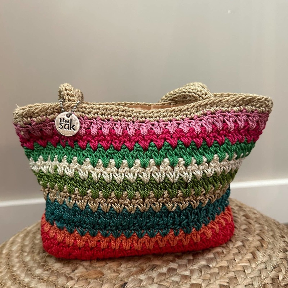 The SAK Rainbow Crochet Mini Tote